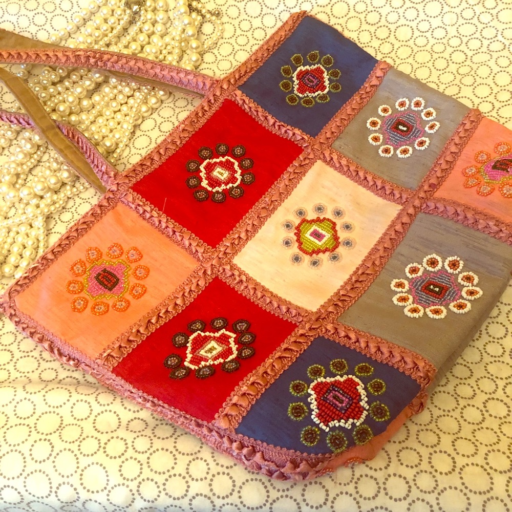 Vintage FENDI Beads beaded Bag stylish purse
